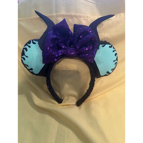 Handmade Disney Maleficent Horns Princess Sleeping Beauty Dragon Villian Ears - Picture 1 of 3